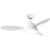 SPC Conforto DC Lite 2 - Ventilatore da soffitto con grande luce regolabile 3 toni, motore DC 42W ultra silenzioso ed efficiente, Ø120 cm, WiFi per controllo app, telecomando e modalità inverno/estate