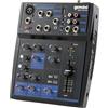 Gemini Sound GEM-05USB - Audio Mixer Analogico a 5 Canali Compact 5 Channel Incluso un Canale MIC a Basso Rumore, 2 Band EQ, Riproduzione USB da Dispositivi USB e Streaming Bluetooth