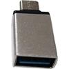 Roadoor Adattatore OTG Tipo-c A USB Mini Convertitore Durevole per Smartphone D'argento