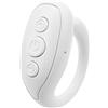Yunseity Girapagina con Telecomando Bluetooth, per TikTok Like Clicker Anello da Dito con 3 Pulsanti, Selfie Clicker Ricaricabile Universale per Girare Pagine di Fiction, Come Fare Clic (Bianco)