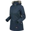 Trespass Giacca impermeabile da donna Everyday con cappuccio rimovibile, Donna, Giacca impermeabile con cappuccio rimovibile, FAJKRAK20003-FAJKRAN20012_NA1XXS, blu navy, XXS