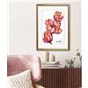 Generic Flower Poster Stamp Tulips Wall Decoration Red Home Decor Poster Stampa Stampato Fiori Floreale Tulipani Rossi Decorazione Casa Arredo Pareti