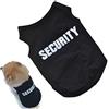 DDLBiZ camicia piccolo cane, DDLBiz Moda Carino divertente security cane maglietta del cotone cucciolo giubbotto preventivo, nero (S)