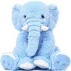 MorisMos Elefante Peluche Grigio Morbidi 50cm, Animali di Peluche Giocattolo Coccolosi Morbido per Bambini, Elefante Peluche Pupazzo Carino Regali per Ragazze Ragazzi Bambini (Blu)