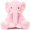 MorisMos Elefante Peluche Grigio Morbidi 50cm, Animali di Peluche Giocattolo Coccolosi Morbido per Bambini, Elefante Peluche Pupazzo Carino Regali per Ragazze Ragazzi Bambini (Rosa)