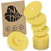 MySweetStitch - 25 x FreeStyle Libre 1 & 2 cerotti sensore, Overpatch rotondo Ø 65mm, con foro di ventilazione, cerotto impermeabile, traspirante, Giallo