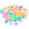 INNSPIRO Perline di plastica forma di olive multicolore opaco 9 x 6 mm. 500 u. diam. int. da 2 mm. Borsa