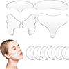TSHAOUN 11 PCS Cerotti Per Il Viso Silicone Pad Cerotti per le rughe del viso,Petto e Décollete Antirughe Pads,Compreso Di Petto In Riutilizzabile Patch Per Gli Occhi Guancia E Fronte Pad (11 PCS)