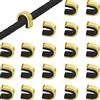 HOTMNTY Tiro con L'Arco Arco String Nock,Pinze per Tiro con L'Arco Nocking String,Bow String Nock Points,Ottone Nocking Fibbia Clip Bow String Nock Points Clip D Anello Accessori per Corde,20 Pezzi
