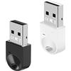 ohfruit Adattatore wireless per PC, adattatore wireless 5.1 USB Dongle ricevitore e trasmettitore per desktop, laptop, mouse, tastiera, stampanti, cuffie, altoparlanti colore casuale