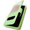 PH26 Custodia a portafoglio per HTC Desire 20 Pro Extra Slim X 2 Finestre in eco pelle di qualità con chiusura magnetica e impunture, compatibile con HTC Desire 20 Pro, colore: Verde