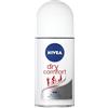 Nivea Roll On Women 50ml (Pack of 4) Dry Comfort Anti-Perspirant Deodorant Maximum Effective Sweat Protection Limiting Bacterial Spread with DryPlus System, compreso Minerals
