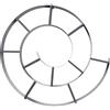 Kare Design scaffale da parete Snail, libreria, argento/grigio, 74x82x13cm, forma chiocciola, acciaio vernicato a polvere