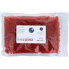 INNSPIRO Rocchetto di vetro rotondo argento rosso 3,8 mm. 6/0 500 gr.