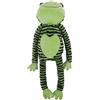 Rosewood Francois Ncaise/Photographe Froggy Gambe Lunghe, Peluche Interattivo Cane Giocattolo con 5 Squeakers - Verde