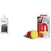 SONAX Polish & Wax Color White Polish con Pigmenti Colorati e Componenti in Cera, 500 ml, Articolo Numero 02960000-820 & P-Ball Spugna per Lucidatura Manuale Ergonomica, Facilità di Lucidatura