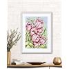 Generic Flower Poster Stamp Tulips Wall Decoration Pink Home Decor Poster Stampa Stampato Fiori Floreale Tulipani Rosa Decorazione Casa Arredo Pareti