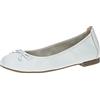 CAPRICE 9-9-22102-20, Ballerina Donna, Bianco (White Nappa), 41 EU