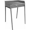 Lisa Barbecue a carbone Lisa Vesuvio 60x40 portatile in ferro alluminato