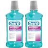 Oral-B Collutorio Denti E Gengive Senza Alcol 2x500 ml