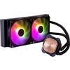 Cooler master Dissipatore cpu a liquido Cooler Master MasterLiquid 240L Core ARGB 2x 120mm Nero [MLW-D24M-A18PZ-R1]