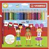 STABILO color - Matita colorata - Astuccio da 30 (26 base + 4 fluo) - Colori assortiti