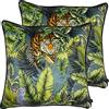 Prestigious Textiles Prestigioso Tessile Tigre del Bengala Piuma Cuscini Imbottiti (Twin Pack), Poliestere, Crepuscolo