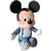 Clementoni Disney Baby Mickey, Peluche Interattivo Baby Mickey,Luci e Melodie, 100% Lavabile, 6 Mesi+, 17394