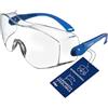 Dräger X-pect 8120 | Occhiali da sole regolabili anche per portatori di occhiali, per cantieri, laboratorio, officina e ciclismo, leggeri, trasparenti e antigraffio | 1 pezzo