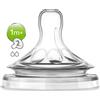 Avent-Philips Avent Linea Allattamento Neonato 2 Tettarelle Natural Flusso Lento 2 Fori 1m+