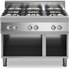 Ristosubito Cucina a gas 6 fuochi MDLR Armadio aperto Modello F70110PCGBA