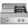 Ristosubito Cucina tuttapiastra a gas+2 fuochi MDLR Modello F7070TPPGFBT