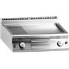 Ristosubito Fry top a gas piastra 2/3 liscia 1/3 rigata cromata MDLR Modello CL7080FTRGSCRT