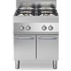 Ristosubito Cucina a gas 4 fuochi MDLR Armadio con porte Modello F7070PCGBP