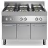 Ristosubito Cucina a gas 6 fuochi MDLR Armadio con porte Modello F70110PCGBP