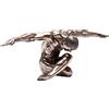 KARE - Statuetta Decorativa Nude Man Bow, Metallo, Rame, 47 x 137 x 40 cm