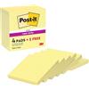 Post-It Foglietti Adesivi Super Sticky, Canary Yellow, 90 foglietti/blocchetto, 4+2 gratis, Giallo - Foglietti Post-it ad alta aderenza per appunti e promemoria
