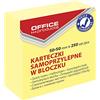 OFFICER PRODUCTS Mini foglietti adesivi gialli, 50 x 50 mm/1 x 250 fogli/foglietti adesivi per appunti adesivi Sticky Memo Blocchi quadrati per ufficio scuola