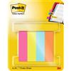 Post-It Segnapagina in carta, Collezione Poptimistic, 12.7 mm x 44.4 mm, 50 foglietti/blocchetto, 4 blocchetti/confezione, 7100259443