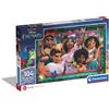 Clementoni- Disney Encanto Supercolor Glitter Encanto-104 Pezzi Bambini 6 Anni, Puzzle Cartoni Animati-Made in Italy, Multicolore, 20348