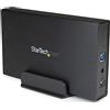 StarTech.com Box esterno per disco rigido SATA III da 3,5" USB 3.0 nero con UASP 6 Gbps - HDD portatile