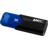 Emtec B110 Click Easy 3.2 unità flash USB 32 GB tipo A Gen 2 (3.1 2) Nero, Blu