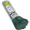 TENAX Piattina in PVC Lunghezza 20 cm Colore Verde, Confezione da 1000 Pezzi, Fascetta in Filo di Acciaio ricoperto di PVC per Legatura Piante e Fiori, Chiusura Sacchetti e Confezioni