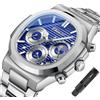Tiong Orologio Cronografo da Uomo Movimento al Quarzo Moda Sportivo Business impermeabile Orologio da polso per uomini