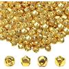 TOAOB THE ONE AND ONLY BABY TOAOB 200 Pezzi Campanellini Sonagli Metallo 10mm Piccoli Oro Tono Rotondo Animali Campanelline Decorativi Natale Fai da Te Jingle Bells Nozze Campane Decorazione di Festa