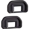ADQQUI EB 90D Eyecup Eyepiece Viewfinder Compatibile per Canon EOS 90D 80D 70D 60D 50D / 5DMarkII / 6D / 6DMarkII 40D 30D 20D (confezione da 2)