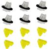 Young Wolf Kit di 40 clip per modanature di rivestimento passaruota auto, fermi di fissaggio in plastica, compatibili con Juke 76847JG00A / 76882JG10A