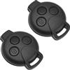 SG Store 2PCS Auto Remote Key Shell 3 Pulsanti Chiave Fob Case Cover Custodia Compatibile con Smart 451 Keyless Entry Key Fob Automotive Interior Accessori