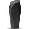 CGEAMDY Mini Cestino per Auto Portabicchieri, Plastica Bidone Della Spazzatura con Coperchio, Piccolo Contenitore di Rifiuti del Veicolo a Prova di Perdite, Pattumiera per Ufficio Casa (Nero)