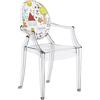 Kartell Lou Lou Ghost Sedia per Bambini, Trasparente/Disegno